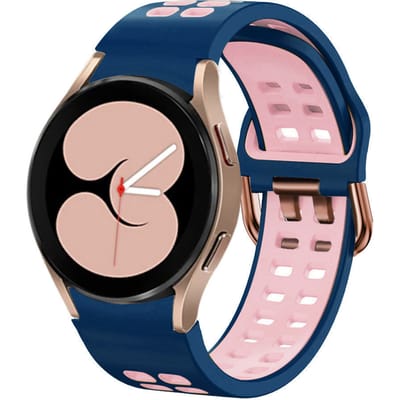 Samsung Galaxy Watch 4 40mm sport square bandje (blauw/roze)