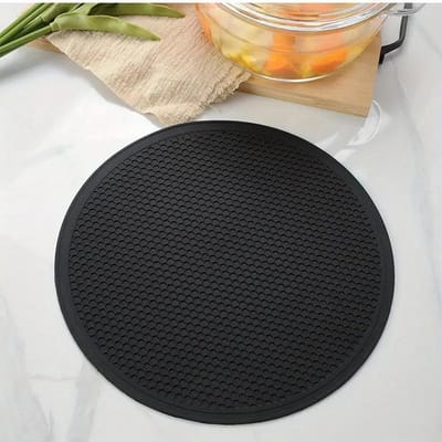 Magnetron Oven Siliconen Mat Honingraatvormige Matten Ronde Hittebestendige Pad Keuken Afwas Placemat Anti-broei Aanrechtmatten 20*20*0.2cm
