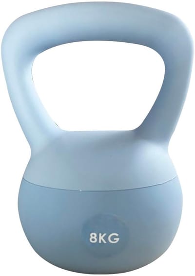 Kettlebell 8kg met Ijzeren Zand, Veilig Ontwerp voor Thuis Krachttraining | Geschikt voor Mannen en Vrouwen | Ideaal voor Full-Body Workouts en Fitness Training