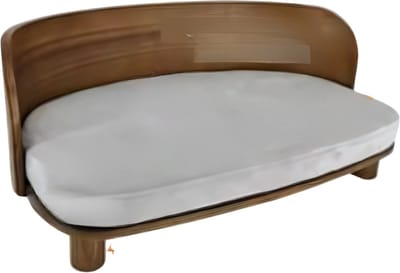 Verhoogde Kattenmand - 64cm - Kattenbed - Houten kattenbench voor Binnen - Lounge Fauteuil voor Katten, Puppies of Kleine Dieren