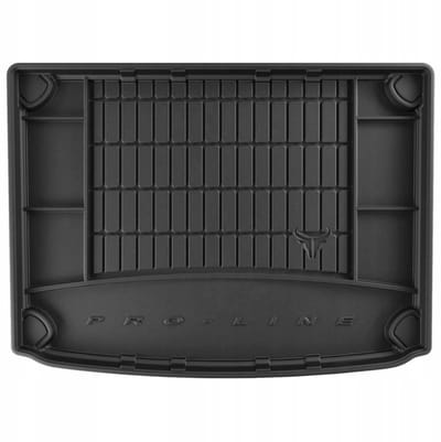 FROGUM TM Kofferbakmat - Geschikt voor KIA Niro Hybrid (2016-2022) - Inclusief organizer functie - TPE Rubber - Zwart