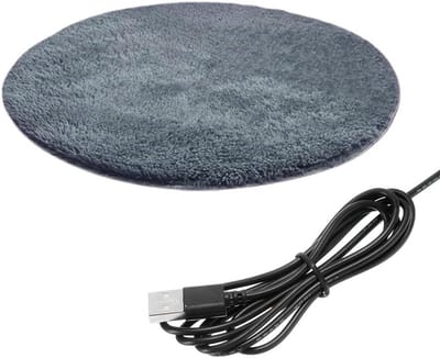 Huisdier Verwarming Pad - Elektrisch Bed - Warm Houden - Constante Temperatuur - 40 cm Diameter - Grijs