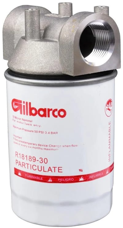 GEKO Deeltjesbrandstoffilter - 30 micron - 1" BSP - Geschikt voor diesel en benzine