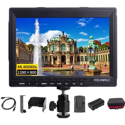 Feelworld FW759 Moniteur de champ de caméra 7 pouces Moniteur vidéo 1280 * 800 Remplacement pour Canon Nilkon