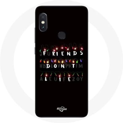 Coque pour Xiaomi Redmi Note 5 Pro Stranger Things Affiche Friends Don't Lie Joyeux noël