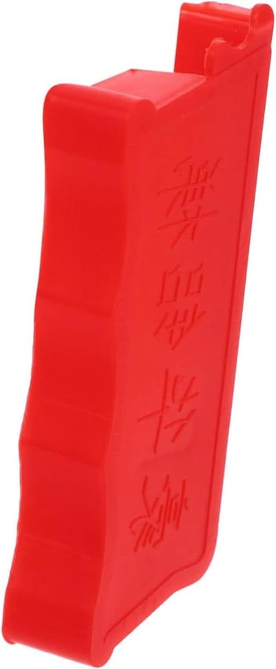 Laddereindkap - Ladderbeschermer Ladderaccessoire - Veilig Werken - Universele Compatibiliteit - 8x3x1.4cm - Rood