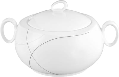 Kom met deksel - Opslag kom - Keuken opbergen - Magnetronbestendig - 32 liter - Wit