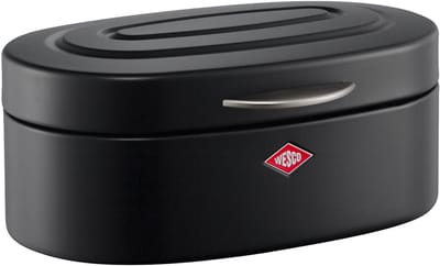 WESCO Single Elly Broodtrommel | 8,5 Liter | Metaal - Matzwart | Broodbewaardoos