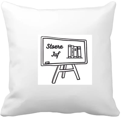 Akyol - stoere juf Kussen hoes - Juf - juf - leraar - 40 bij 40 cm