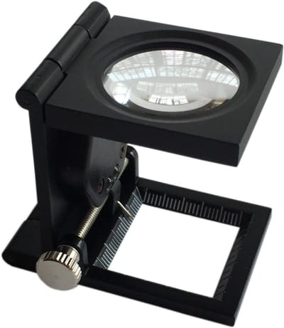 SnelShoppen - Vouwbare Loupemagnifier 10x met LED Verlichting - Vergrootglas voor Diamanten, Hobby, Lezen en Stempels - Compact en Handzaam