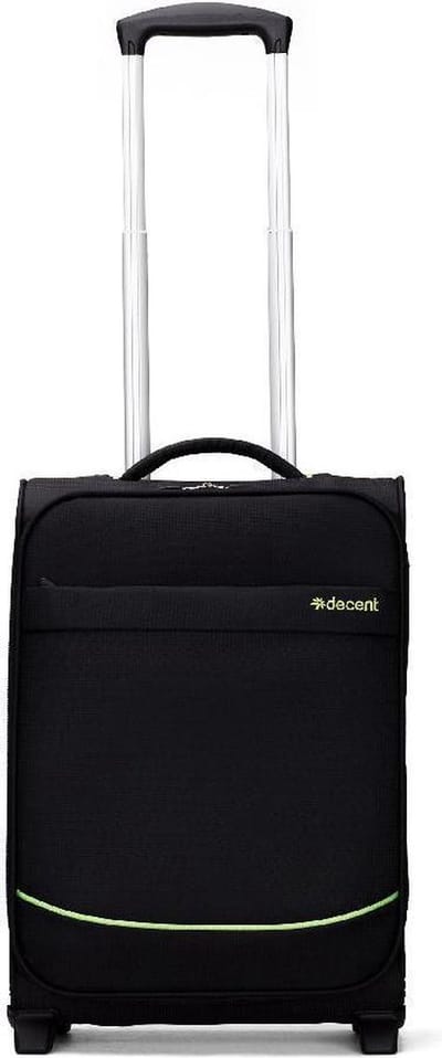 Decent Handbagage koffer / Trolley / Reiskoffer - 50 x 35 x 20 cm - SuperLight - Zwart