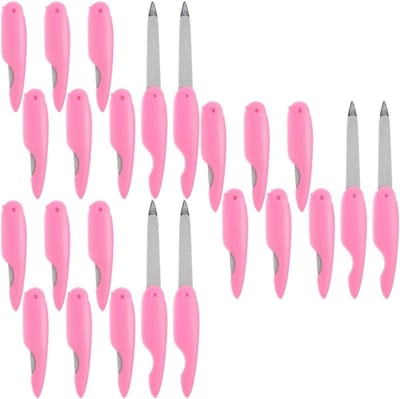 Nagelvijlen Set - Mini Buffers - Nagels Verzorgen - Opvouwbaar Ontwerp - 24 Stuks - Roze
