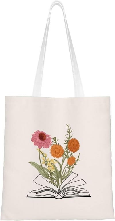 Sterke Herbruikbare Canvas Boodschappentas voor Boodschappen, Strand en Reizen