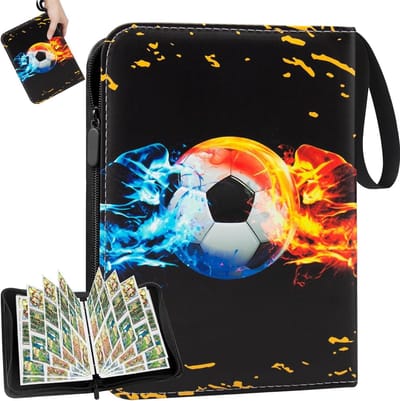 Verzamelalbum voor voetbalkaarten met 900 kaarten - Dubbelzijdige bescherming, 9 vakken en 50 pagina's voor optimale organisatie van je verzameling