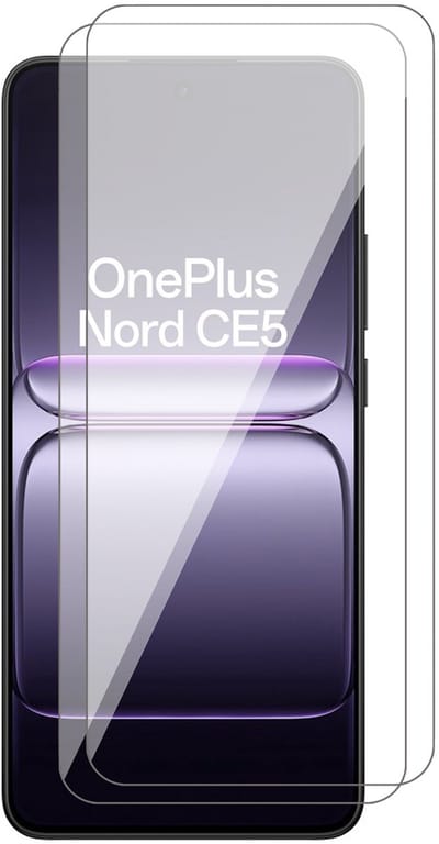 Screenprotector geschikt voor OnePlus Nord CE 5 - 2x Glas Screen Protector