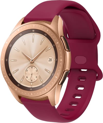 Siliconen bandje - geschikt voor Garmin Vivoactive 4 / Venu 2 / Venu 3 / Forerunner 255 / 265 - bordeauxrood