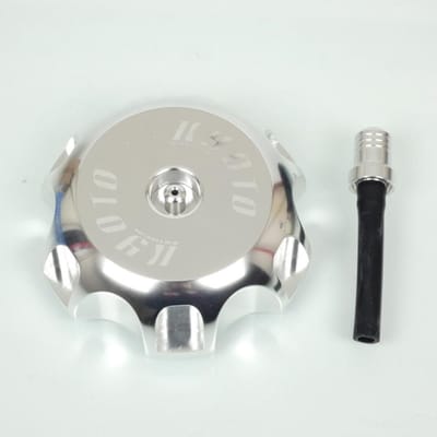 Bouchon de réservoir Kyoto aluminium poli pour moto Suzuki 500 RM Neuf