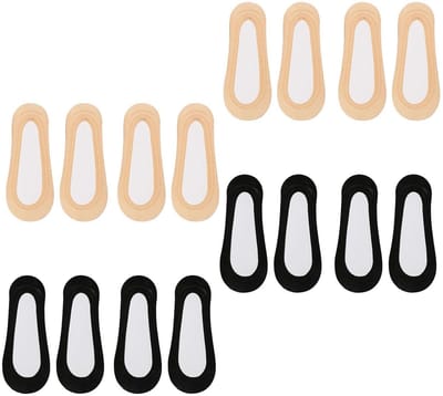 Dailygoods- Damessokken Antislip - 8 Paar Katoenen Sokken - Onzichtbare Sokken - Lage Sokken - Ademend - Comfortabel en Zacht