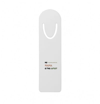 Hacebo® - my mama is the cutest metalen boekenlegger - schattige moeder - Moeder cadeautjes - moederdag - verjaardagscadeau - verjaardag - cadeau - geschenk - kado - gift - moeder artikelen Bladwijzer boekenleggers - 12.7 cm x 3.2cm