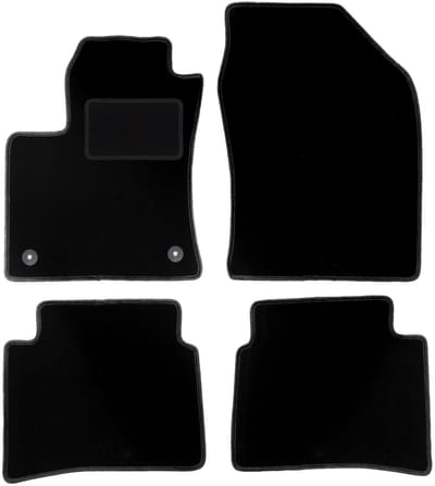 Zwarte veloursmatten voor: Toyota Prius IV hatchback (2017-)