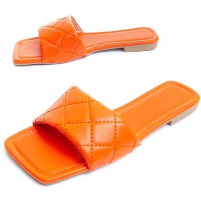 Sandalia Plana Para Mujer.  Montevita  Palanti  82849 37 oranje