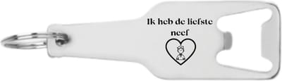 Akyol - ik heb de liefste neef flesopener - Neef - beste neef ever - leuk cadeau voor je neef om te geven - 105 x 25mm