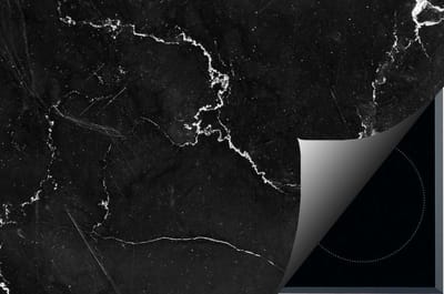 Inductie beschermer - Inductie Mat - Marble Black - 57.6x51.6 cm