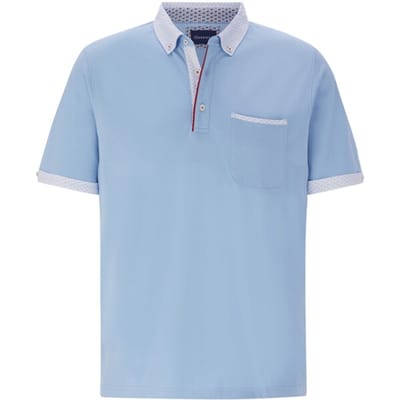 Babista herren Poloshirt - 56/58 - lichtblauw - Plus Size