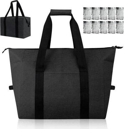 SnelShoppen - Opvouwbare koeltas 20 liter, ideaal voor camping, picknick, koel houden levensmiddelen, lichtgewicht, waterdicht, handige draagriem, bla