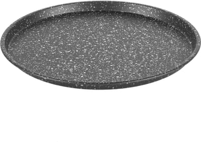 BW10690BRMFOB Megastone Collection Carbon Steel Pizza Pan, Round Baking Tray, Non-Stick Coating, Easy Clean, Oven Safe, PFOA-Free, 29 cm, Black