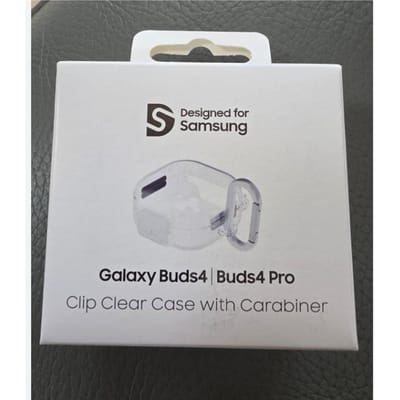 Originele Samsung Galaxy Buds4|Buds 4Pro Clip Clear Case met Karabijnhaak Clear(1ea)