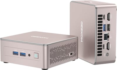 ​​GEEKOM Mini PC - 2025 Editie met AMD Ryzen 5 7530U (tot 4,5 GHz)- 16GB RAM & 512GB SSD - Windows 11 Pro - 6USB-8K Quad-Display - Intel Iris Xe - Compact krachtpatser voor thuiswerk​​ - Mini PC met,Mini Computer,Game PC,pc voor gam