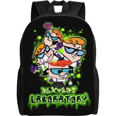 Dexter's Experimentele Avontuur Reizen Rugzak Mannen Vrouwen School Computer Boekentas Sciencefiction College Student Dagrugzakken One Size