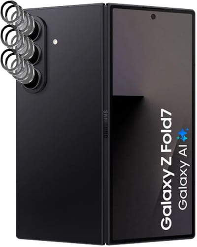 Camera Screenprotector geschikt voor Samsung Galaxy Z Fold 7 - 4x Volledig Dekkend Glas Screen Protector