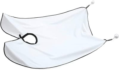 Baardschort, waterdicht, voor het vangen van baard en haar, anti-aanbaklaag, met 2 zuignappen, cadeau voor mannen