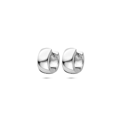 Zilveren gerhodineerde klapoorringen 10,5 mm - 1340882