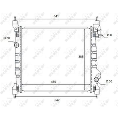 Radiator, motorkoeling NRF 58454
