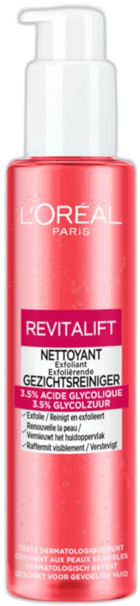 L'Oréal Paris Revitalift Reinigingsgel met Glycolzuur - Exfolieert & Verheldert de Huid - 150ml