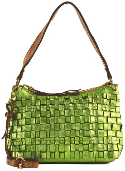 CATERINA LUCCHI Leren schoudertas Asia Shoulder Bag Verde + T / Burro Lichtgroen
