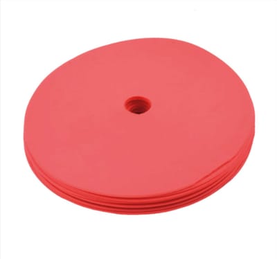 Floormarker set á 10 stuks - Rood - Antislip markeerschijven - Pannenkoeken Sport