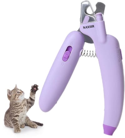 NAXSIR 2-in-1 Professionele Nagelknipper Hond- Met LED-lampje - Inbegrepen Nagelvijl - Geschikt voor Katten & Honden