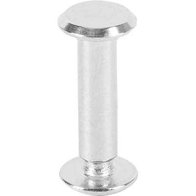40 Sets Chicago Schroef M4 5x17x9.5mm Ronde Platte Kop RVS Legering Schroef Klinknagel voor Leer