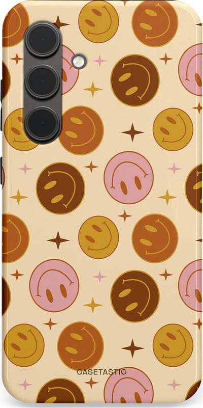 Casetastic Hoesje Geschikt voor Samsung S24 - Stijlvolle Beschermende Duo-layer Case - Geluk