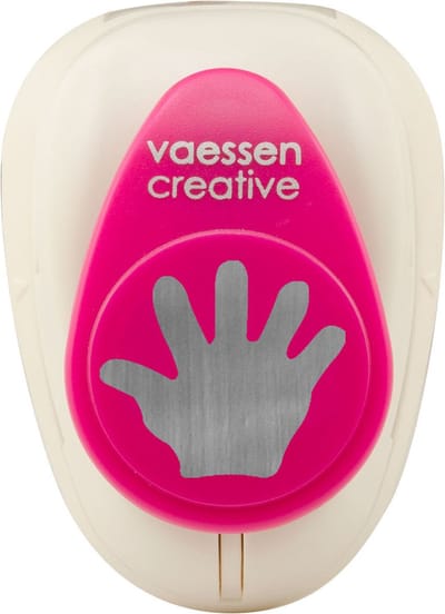 Vaessen Creative Pons - Figuurpons - Hand - 2,4 x 2,4 cm