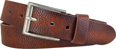 Leren Dames/Heren Riem | 4cm breed | Riemmaat: 95cm (totale lengte: 110cm) | 100% echt leer | Kleur: bruin | Nikkelvrije gesp
