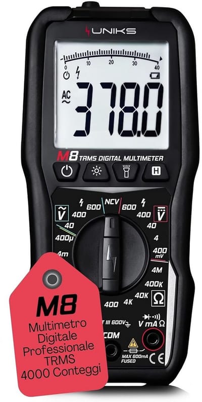 Digitale Multimeter TRMS - Professionele Spanningstester met LCD en LED Licht - 4000 Counts