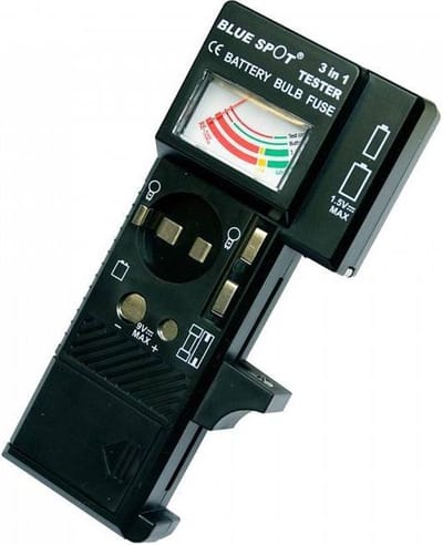 Benson Batterijtester - accutester - universeel - stroomniveau tester lamp/zekering/batterij/accu