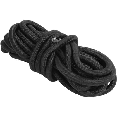 2 stuks Elastische Bungee Koorden Kajak Stretch Touw met Antislip Gesp voor Paddleboard 250cm Lengte 5mm Diameter Zwart black