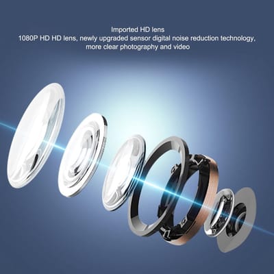 Allecto - Draadloze WiFi-camera - Mini-beveiligingscamera - Infrarood Nachtlampje - 1080P HD-camera - Thuisbeveiliging - Magnetische Wifi-beveiligi...