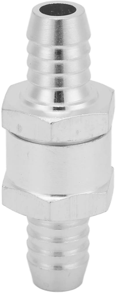 Dailygoody - Terugslagventiel - Aluminium - Universeel brandstofleidingventiel - 12 mm - Geschikt voor benzine en biodiesel - 0,2 - 6 bar
